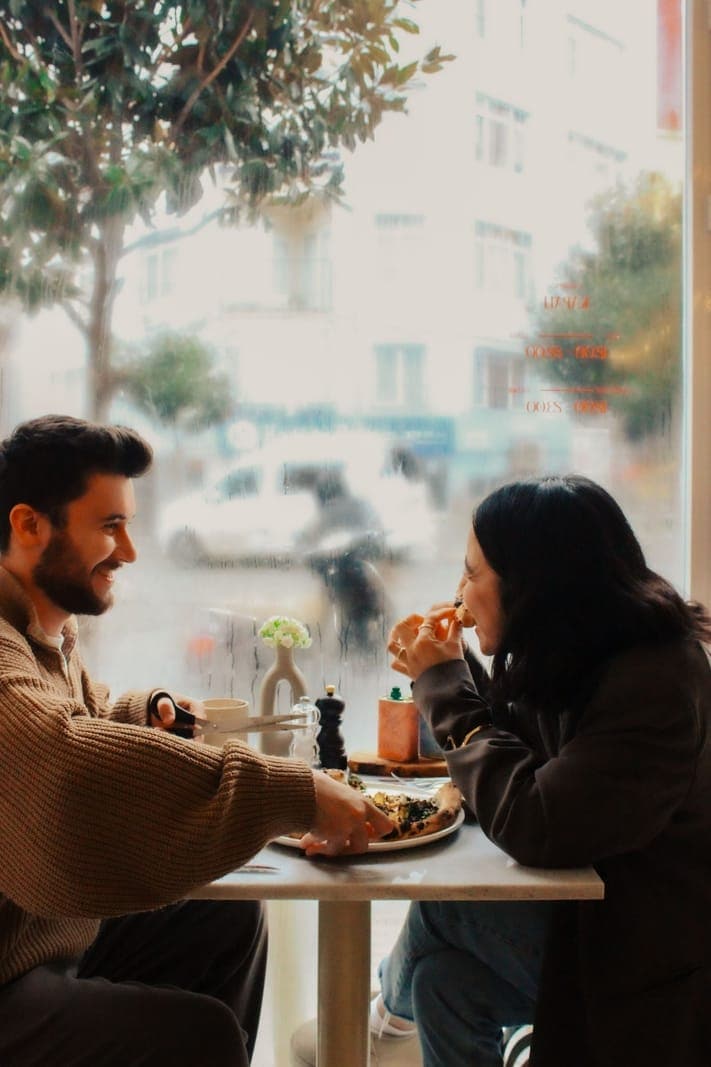 Casual Cafe Conversation Between Friends