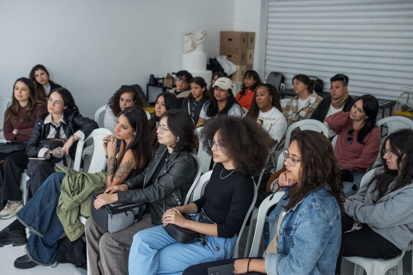 Diverse Group Attending Indoor Workshop