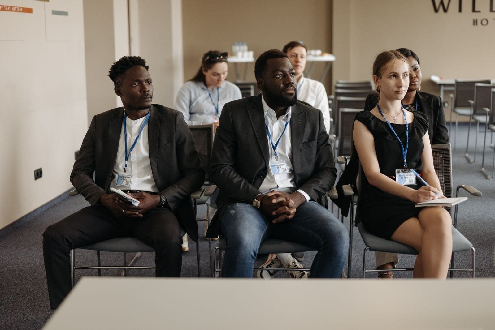 Businesspeople Attending a Business Seminar